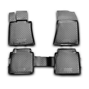Hyundai Equus Floor Mats - Omac - Rubber TPE - Black - '11-'16